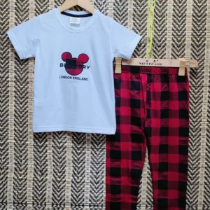 Burberry T-Shirt Pajama Set for Girls