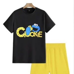 2025 MOMS FAVORITE Cooke Black Yellow T-shirt For Boys